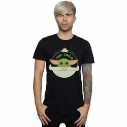 Star Wars - T-shirt THE MANDALORIAN THE CHILD - Homme (Noir)
