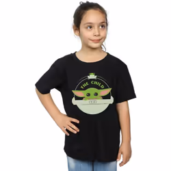 Star Wars - T-shirt THE MANDALORIAN THE CHILD - Fille (Noir)