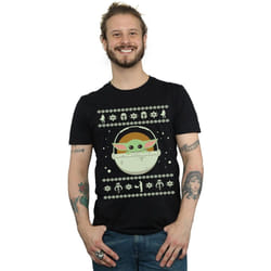 Star Wars - T-shirt THE MANDALORIAN THE CHILD - Homme (Noir)