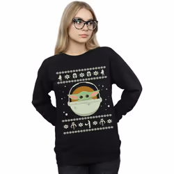 Star Wars - Sweat THE MANDALORIAN THE CHILD - Femme (Noir)