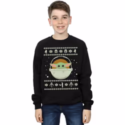 Star Wars - Sweat THE MANDALORIAN THE CHILD - Garçon (Noir)