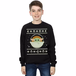 Star Wars - Sweat THE MANDALORIAN THE CHILD - Garçon (Noir)