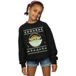 Star Wars - Sweat THE MANDALORIAN THE CHILD - Fille (Noir)