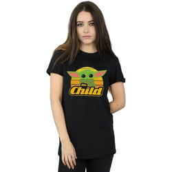Star Wars - T-shirt THE MANDALORIAN THE CHILD - Femme (Noir)