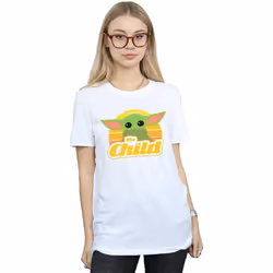 Star Wars - T-shirt THE MANDALORIAN THE CHILD - Femme (Blanc)