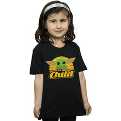 Star Wars - T-shirt THE MANDALORIAN THE CHILD - Fille (Noir)