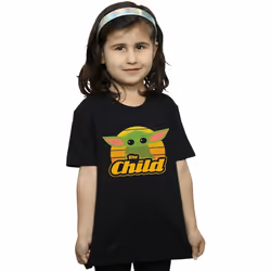Star Wars - T-shirt THE MANDALORIAN THE CHILD - Fille (Noir)