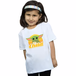Star Wars - T-shirt THE MANDALORIAN THE CHILD - Fille (Blanc)
