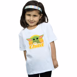 Star Wars - T-shirt THE MANDALORIAN THE CHILD - Fille (Blanc)