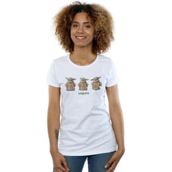 Star Wars - T-shirt THE MANDALORIAN THE CHILD - Femme (Blanc)
