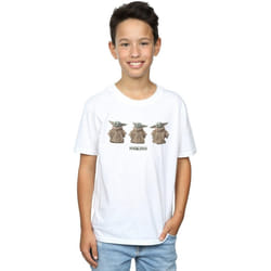 Star Wars - T-shirt THE MANDALORIAN THE CHILD - Garçon (Blanc)