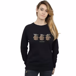 Star Wars - Sweat THE MANDALORIAN THE CHILD - Femme (Noir)