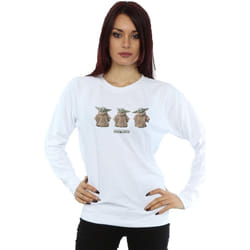 Star Wars - Sweat THE MANDALORIAN THE CHILD - Femme (Blanc)