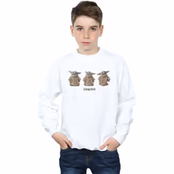 Star Wars - Sweat THE MANDALORIAN THE CHILD - Garçon (Blanc)