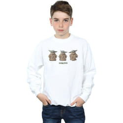 Star Wars - Sweat THE MANDALORIAN THE CHILD - Garçon (Blanc)