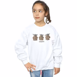 Star Wars - Sweat THE MANDALORIAN THE CHILD - Fille (Blanc)