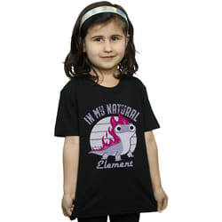 Disney - T-shirt FROZEN - Fille (Noir)