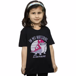 Disney - T-shirt FROZEN - Fille (Noir)