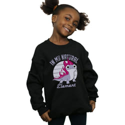 Disney - Sweat FROZEN - Fille (Noir)