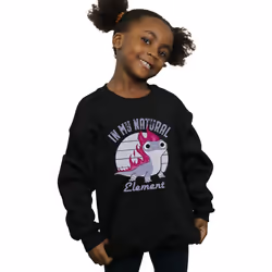 Disney - Sweat FROZEN - Fille (Noir)
