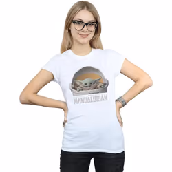 Star Wars - T-shirt THE MANDALORIAN THE CHILD - Femme (Blanc)