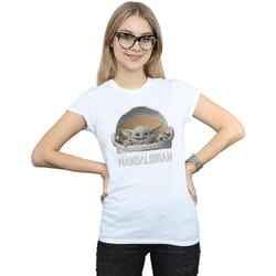 Star Wars - T-shirt THE MANDALORIAN THE CHILD - Femme (Blanc)