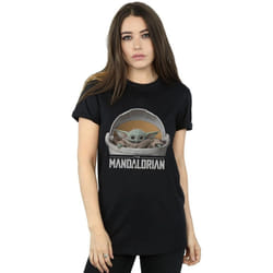 Star Wars - T-shirt THE MANDALORIAN THE CHILD - Femme (Noir)