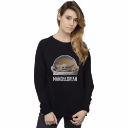 Star Wars - Sweat THE MANDALORIAN THE CHILD - Femme (Noir)