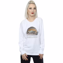 Star Wars - Sweat THE MANDALORIAN THE CHILD - Femme (Blanc)