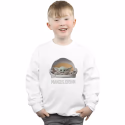 Star Wars - Sweat THE MANDALORIAN THE CHILD - Garçon (Blanc)