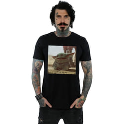Star Wars - T-shirt THE MANDALORIAN THE CHILD - Homme (Noir)