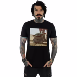 Star Wars - T-shirt THE MANDALORIAN THE CHILD - Homme (Noir)