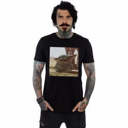 Star Wars - T-shirt THE MANDALORIAN THE CHILD - Homme (Noir)
