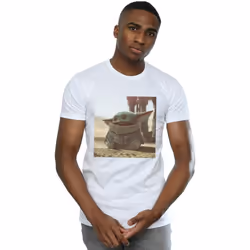 Star Wars - T-shirt THE MANDALORIAN THE CHILD - Homme (Blanc)