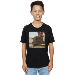 Star Wars - T-shirt THE MANDALORIAN THE CHILD - Garçon (Noir)
