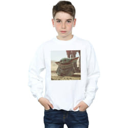 Star Wars - Sweat THE MANDALORIAN THE CHILD - Garçon (Blanc)