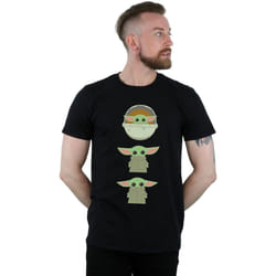 Star Wars - T-shirt THE MANDALORIAN THE CHILD - Homme (Noir)