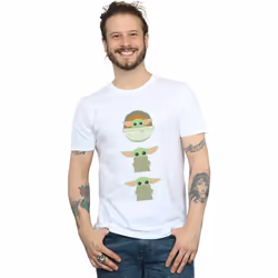 Star Wars - T-shirt THE MANDALORIAN THE CHILD - Homme (Blanc)