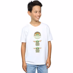 Star Wars - T-shirt THE MANDALORIAN THE CHILD - Garçon (Blanc)