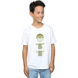 Star Wars - T-shirt THE MANDALORIAN THE CHILD - Garçon (Blanc)