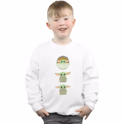 Star Wars - Sweat THE MANDALORIAN THE CHILD - Garçon (Blanc)