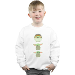 Star Wars - Sweat THE MANDALORIAN THE CHILD - Garçon (Blanc)