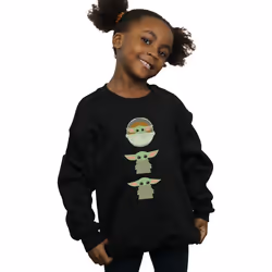 Star Wars - Sweat THE MANDALORIAN THE CHILD - Fille (Noir)