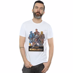 Star Wars - T-shirt THE MANDALORIAN - Homme (Blanc)
