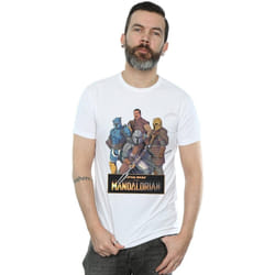 Star Wars - T-shirt THE MANDALORIAN - Homme (Blanc)
