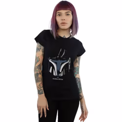 Star Wars - T-shirt THE MANDALORIAN - Femme (Noir)