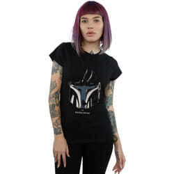 Star Wars - T-shirt THE MANDALORIAN - Femme (Noir)