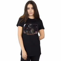 Star Wars - T-shirt THE MANDALORIAN PRECIOUS CARGO - Femme (Noir)