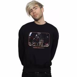 Star Wars - Sweat THE MANDALORIAN PRECIOUS CARGO - Homme (Noir)