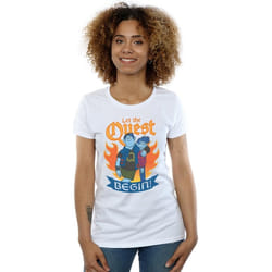 Disney - T-shirt ONWARD LET THE QUEST BEGIN - Femme (Blanc)